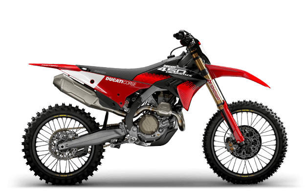 Ducati Desmo450 EDX side profile
